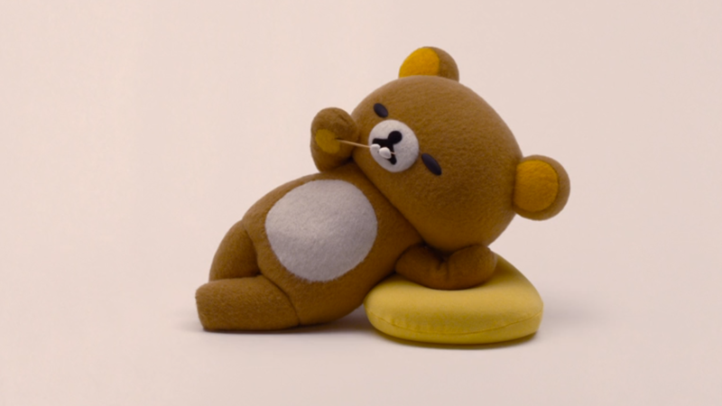 Rilakkuma enjoys some dango in one of the show’s many adorable opening skits.